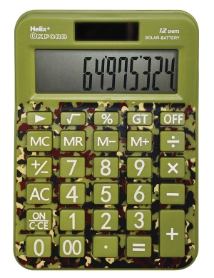 Oxford LE Camo Desk Calculator 